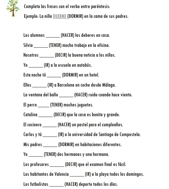 ik lees een boek hoorbaar Herziening Onregelmatige werkwoorden – Espaans - Blog
